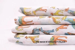Indian Cotton Running Material Craft Fabric 3 Yard Loose Sewing Women Clothing - Picture 1 of 3