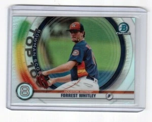 2020 Bowman Chrome Insert Bowman Scout Top 100 Forrest Whitley Houston Astros - Bild 1 von 2