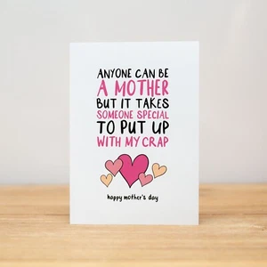 Mother's Day Card - Funny, anyone can be a mother, someone special - Picture 1 of 1