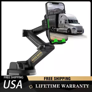 Phone Holder Mount Heavy Duty Truck Car Dashboard Windshield Long Anti-Shake - Picture 1 of 7