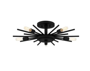 Quoizel Semi-Flush Mount 5-Light Semi-Flush Mount in Matte Black - Picture 1 of 4