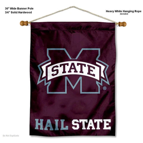 MSU Bulldogs Hail State Wall Hanging Banner Cover
