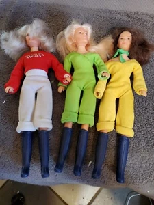 Lot Of 3 1977 Mego 8 Inch Charlie's Angels Doll - Picture 1 of 6
