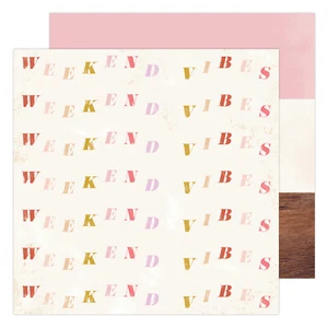 American Crafts Heidi Swapp Old School 12x12 Double Sided Decorative Paper - Picture 1 of 4