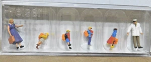 Figuras Preiser 10596 1/87 HO Primer Día de Escuela Nuevas en Caja - Imagen 1 de 4