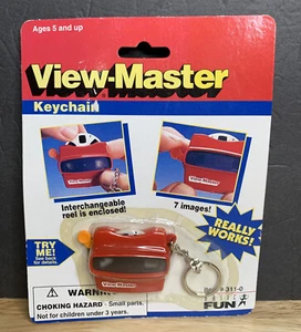 New! VIEW-MASTER KEYCHAIN 1997 VTG 90's TYCO Basic Fun REALLY WORKS! - Picture 1 of 3