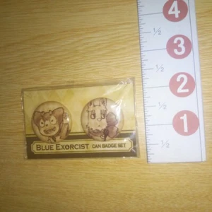 A53366 Juego de Insignias Lata Exorcista Azul Mephisto Pheles & Kuro - Imagen 1 de 3