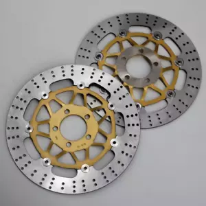 Front Brake Disc Rotors Fit For Kawasaki ZXR400 ZZR600 ZR7 ZR7S GTR1000 GPZ900 - Picture 1 of 2