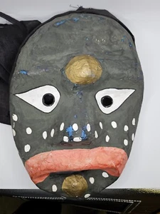 Vintage Korean Yangju Byeolsandae Nojang Miyal Halmi Mask Handmade Handpainted - Picture 1 of 17