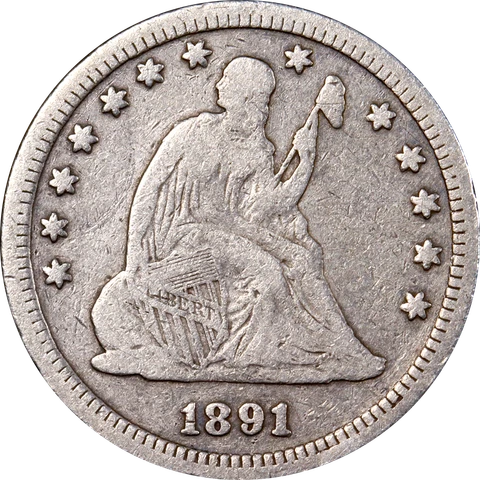 1891-P Seated Liberty Quarter Great Deals From The Executive Coin Company Cover