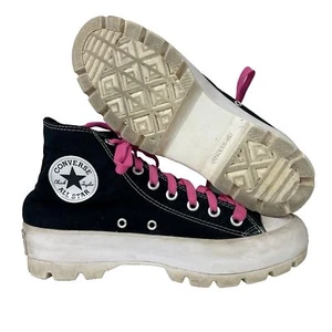 Converse Chuck Taylor All Star Lugged High Women's Sz 9 Black Platform 565901C - Picture 1 of 11