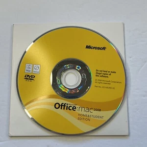 Microsoft Office Mac 2008 Home and Student (Mac, 2008) disc only- key included - Picture 1 of 3