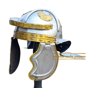 Roman Praetorian Helmet: Medieval Steel, Knight Warrior IMA-HLMT-035