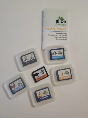 LOT-6-Slice Fabrique Fonts Design SD Cards-Spellbound, Spook Alley, Frenzy, Farm - Image 1 of 4
