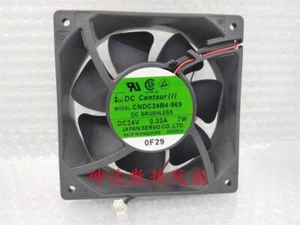 SERVO CNDC24B4-969 24V 0.32A 7W 12CM 12038 2-Wire Cooling Fan - Picture 1 of 3