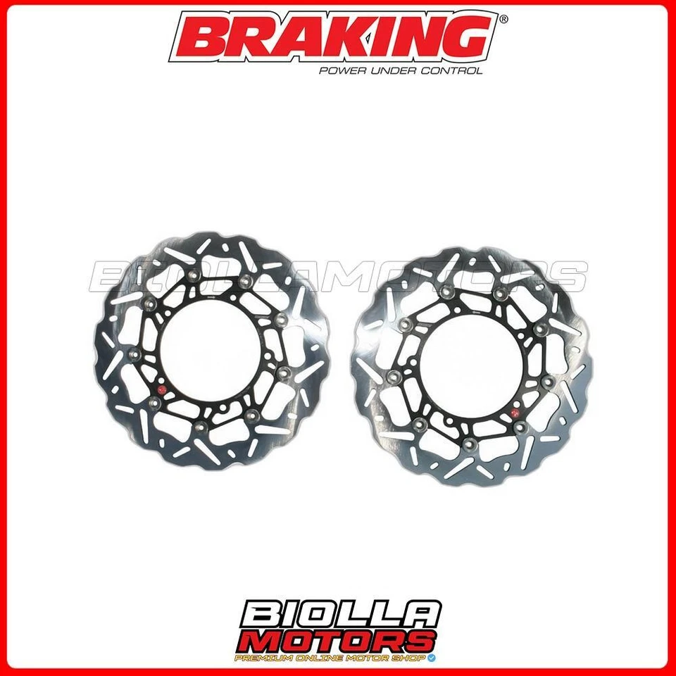 OKWK07 KIT DISCHI FRENO 320 ANTERIORE BRAKING YAMAHA YZF R1 1000 2008 - WAVE FLO Foto 1 de 4