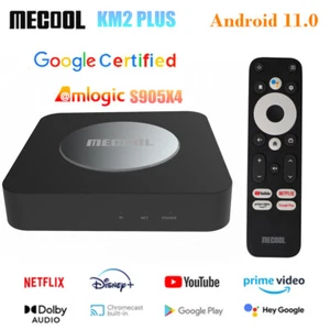 MECOOL KM2 Plus Android 11 TV Box 2G 16G S905X4-B Wifi BT5.0 4K HDR Prime Video - Photo 1/16