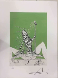 Salvador Dali Lithography Off Set CM 50x65 Signature On Slab With Certified New - Picture 1 of 11
