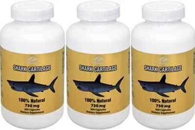 3 Botellas Cartílago Tiburón 100% Natural 750mg 300 Cápsulas x 3 = 900 Cápsulas Foto 1 de 4