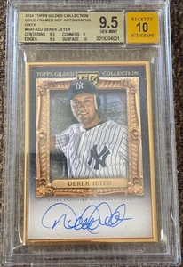 Gem Mint 9.5/Beckett Autograph 10 – 2024 Topps Gilded Collection - Derek Jeter - Picture 1 of 4