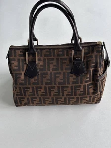 Original Fendi Vintage Bauletto Zucca Canvas Bag - Bild 1 von 19