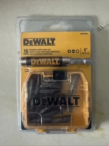 DEWALT DWAF2053 16 PCS. MAGNETIC DRIVE GUIDE SET BRAND NEW SEALED PACKAGE - Picture 1 of 2