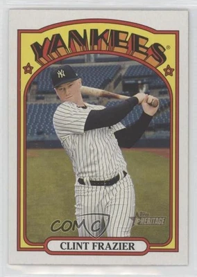 2021 Topps Heritage High Number SP Clint Frazier #468 - Image 1 of 2