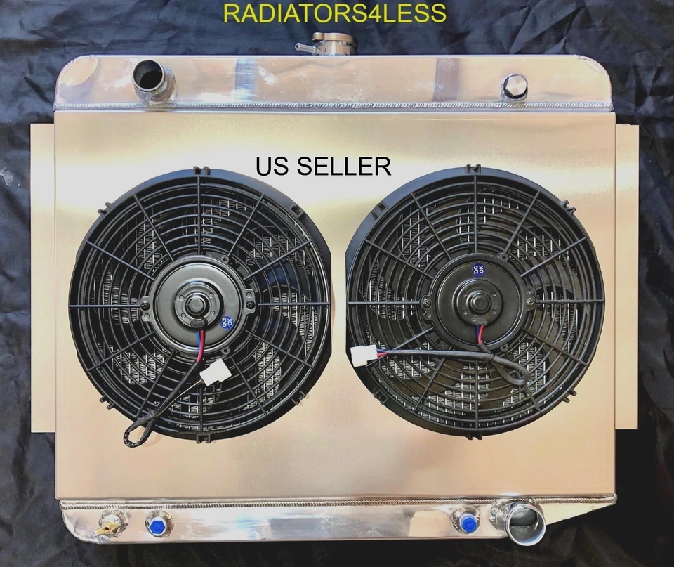 ЧЕМПИОН 3 РЯДА АЛЮМИНИЕВЫЙ РАДИАТОР САВАН 12 «ВЕНТИЛЯТОРЫ 70-78 DODGE D100 ГРУЗОВИК ФУРГОН - Изображение 1 из 3