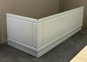 Grey Fluted Bath Panel - Picture 1 of 7