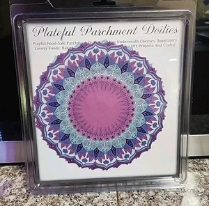 Pacific Merchants Mandala Antipasto pergamena 7" toni lavanda. Centrini 20ct - Foto 1 di 2