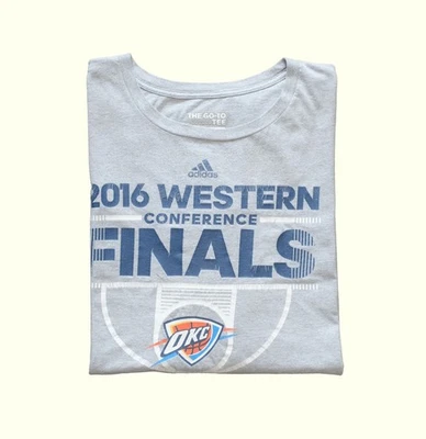 CAMISETA ADIDAS NBA OKC THUNDER OKLAHOMA CITY BALONCESTO DE COLECCIÓN Y2K ROSTER 2XL 2015 Foto 1 de 4