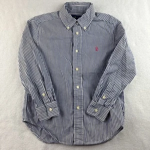 Ralph Lauren Long Sleeve Striped Button Down Shirt Youth Size 6 - Picture 1 of 9