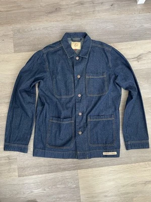 Abrigo Makers Mark Denim Chore 100% Algodón Pequeño Ligero Foto 1 de 4