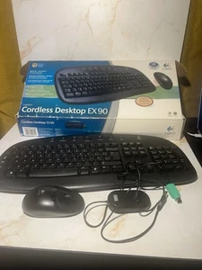 Logitech Kabellose Tastatur EX90 mit Kabelloser Maus/Steckanschluss - Bild 1 von 12