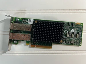 Carte réseau Dell 0VGJ12 Emulex LPE31002 double port 16 Go fibre canal FC PCIe demi-hauteur - Photo 1/3