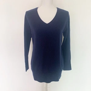 Neiman Marcus Kaschmir Damen lila V-Ausschnitt Pullover kuscheliger Pullover Größe M gebraucht, in einwandfreiem Zustand - Bild 1 von 11