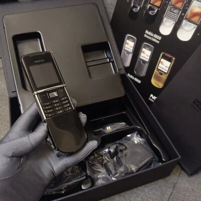 TELÉFONO MÓVIL ORIGINAL NOKIA 8800 SIROCCO NEGRO 8800d DESBLOQUEADO GSM HECHO EN ALEMANIA Foto 1 de 4