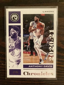 ANTHONY DAVIS CHRONICLES 2020-2021 CARD AND NBA HOOPS 2021-2022 CARD PANINI - Picture 1 of 4
