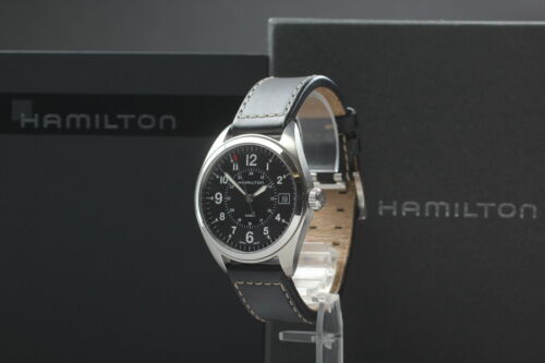 [Cerca de impecable con caja] Reloj de cuarzo para hombre Hamilton H685510...