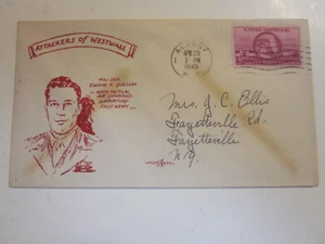 WWI1 US 1945 ALBANY NEW YORK PENT ARTS CACHET MAJ GEN ELWOOD QUESADA - Bild 1 von 3