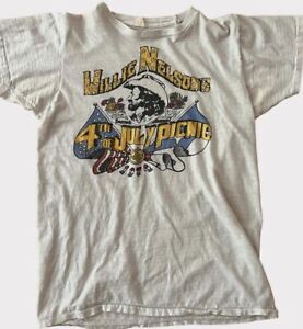 1974 Willie Nelson Short Sleeve Cotton T-shirt Unisex S-5XL Men Women VN0705