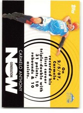 2007-08 Topps Generation Now #GN2 Carmelo Anthony NM-MT Nuggets