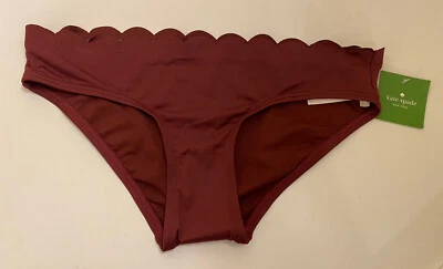 Kate Spade New York Women's Sumac Scalloped Hipster Bikini Bottom Size S New - Image 1 of 4