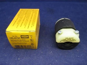 Hubbell Plug Twist-Lock Insulgrip HBL4570C NEU - Bild 1 von 6