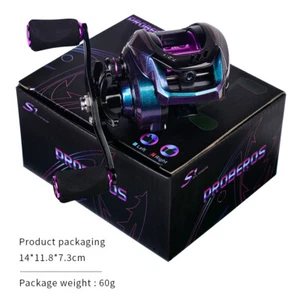 High Speed Carbon Fibre Baitcasting Reel 7.2:1 22lb Drag Freshwater Fishing Reel - Picture 1 of 12