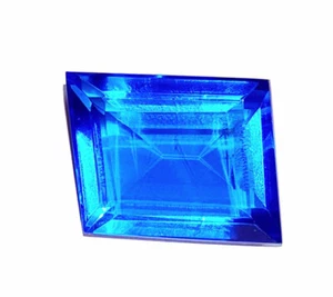 Loose Gemstone 29.81 Ct Blue Topaz Certified Transparent Fancy Shape Topaz Gem - Picture 1 of 7