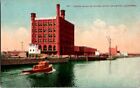 Postcard Flour Mills on Water Front Stockton CA California c.1907-1915     K-084