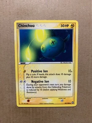 Chinchou 49/108 EX Power Keepers - Common Pokemon Card - NM/Mint - Image 1 of 2