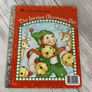 Vintage A Little Golden Book The Littlest Christmas Elf #459-12 BY: Nancy Buss - Imagen 1 de 4