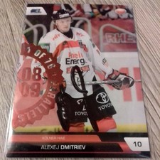 DEL Playercard 1/70 Parallels 2008/09 Signed Alexey Dmitriev Cologne Sharks